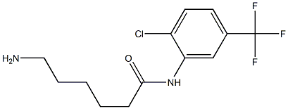 6-amino-N-[2-chloro-5-(trifluoromethyl)phenyl]hexanamide 结构式