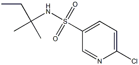 6-chloro-N-(2-methylbutan-2-yl)pyridine-3-sulfonamide 结构式