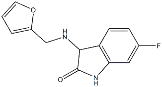 6-fluoro-3-[(2-furylmethyl)amino]-1,3-dihydro-2H-indol-2-one 结构式