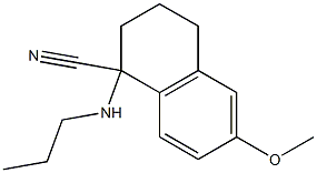 6-methoxy-1-(propylamino)-1,2,3,4-tetrahydronaphthalene-1-carbonitrile 结构式