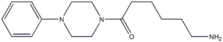 6-oxo-6-(4-phenylpiperazin-1-yl)hexan-1-amine 结构式
