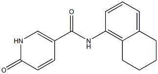 6-oxo-N-(5,6,7,8-tetrahydronaphthalen-1-yl)-1,6-dihydropyridine-3-carboxamide 结构式