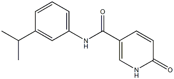 6-oxo-N-[3-(propan-2-yl)phenyl]-1,6-dihydropyridine-3-carboxamide 结构式