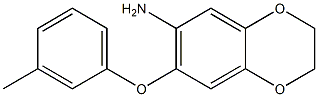 7-(3-methylphenoxy)-2,3-dihydro-1,4-benzodioxin-6-amine 结构式