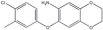 7-(4-chloro-3-methylphenoxy)-2,3-dihydro-1,4-benzodioxin-6-amine 结构式