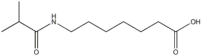 7-(isobutyrylamino)heptanoic acid 结构式