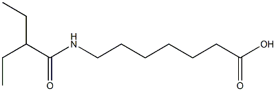 7-[(2-ethylbutanoyl)amino]heptanoic acid 结构式