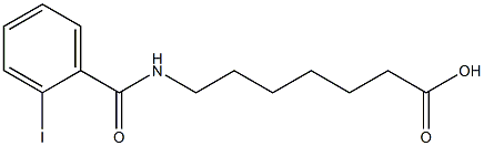 7-[(2-iodobenzoyl)amino]heptanoic acid 结构式