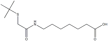 7-[2-(tert-butylsulfanyl)acetamido]heptanoic acid 结构式