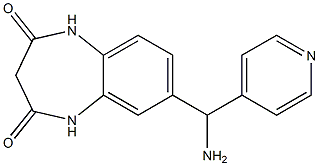 7-[amino(pyridin-4-yl)methyl]-2,3,4,5-tetrahydro-1H-1,5-benzodiazepine-2,4-dione 结构式