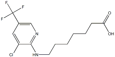 7-{[3-chloro-5-(trifluoromethyl)pyridin-2-yl]amino}heptanoic acid 结构式