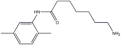 7-amino-N-(2,5-dimethylphenyl)heptanamide 结构式