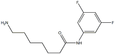 7-amino-N-(3,5-difluorophenyl)heptanamide 结构式