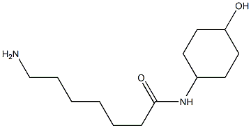 7-amino-N-(4-hydroxycyclohexyl)heptanamide 结构式