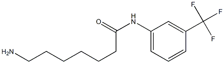 7-amino-N-[3-(trifluoromethyl)phenyl]heptanamide 结构式