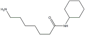 7-amino-N-cyclohexylheptanamide 结构式