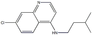 7-chloro-N-(3-methylbutyl)quinolin-4-amine 结构式