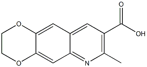 7-methyl-2,3-dihydro[1,4]dioxino[2,3-g]quinoline-8-carboxylic acid 结构式