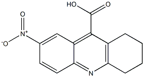 7-nitro-1,2,3,4-tetrahydroacridine-9-carboxylic acid 结构式