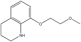 8-(2-methoxyethoxy)-1,2,3,4-tetrahydroquinoline 结构式