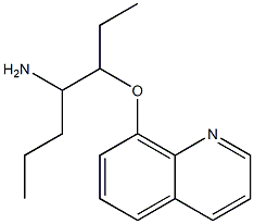 8-[(4-aminoheptan-3-yl)oxy]quinoline 结构式