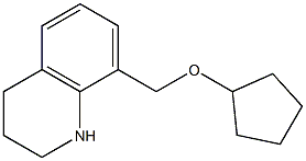 8-[(cyclopentyloxy)methyl]-1,2,3,4-tetrahydroquinoline 结构式