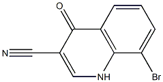 8-bromo-4-oxo-1,4-dihydroquinoline-3-carbonitrile 结构式