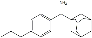 adamantan-1-yl(4-propylphenyl)methanamine 结构式