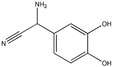 amino(3,4-dihydroxyphenyl)acetonitrile 结构式