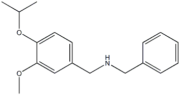 benzyl({[3-methoxy-4-(propan-2-yloxy)phenyl]methyl})amine 结构式