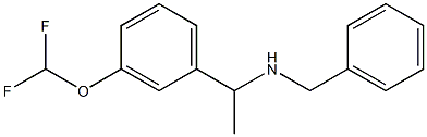 benzyl({1-[3-(difluoromethoxy)phenyl]ethyl})amine 结构式