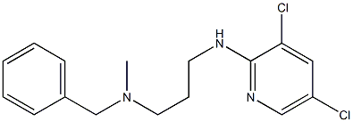 benzyl({3-[(3,5-dichloropyridin-2-yl)amino]propyl})methylamine 结构式