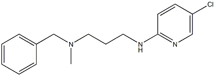 benzyl({3-[(5-chloropyridin-2-yl)amino]propyl})methylamine 结构式