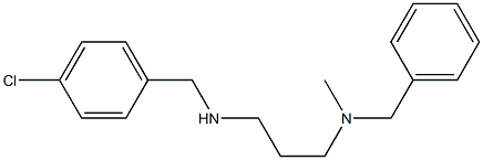 benzyl(3-{[(4-chlorophenyl)methyl]amino}propyl)methylamine 结构式