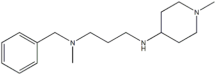 benzyl(methyl){3-[(1-methylpiperidin-4-yl)amino]propyl}amine 结构式