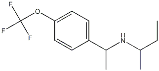 butan-2-yl({1-[4-(trifluoromethoxy)phenyl]ethyl})amine 结构式