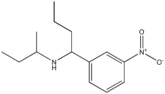 butan-2-yl[1-(3-nitrophenyl)butyl]amine 结构式