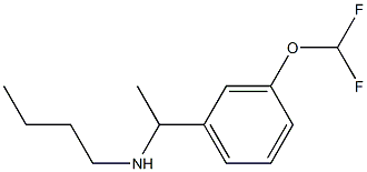 butyl({1-[3-(difluoromethoxy)phenyl]ethyl})amine 结构式