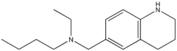 butyl(ethyl)(1,2,3,4-tetrahydroquinolin-6-ylmethyl)amine 结构式