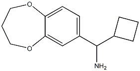 cyclobutyl(3,4-dihydro-2H-1,5-benzodioxepin-7-yl)methanamine 结构式