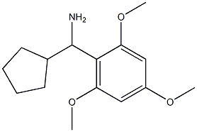 cyclopentyl(2,4,6-trimethoxyphenyl)methanamine 结构式
