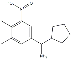 cyclopentyl(3,4-dimethyl-5-nitrophenyl)methanamine 结构式