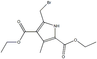 diethyl 5-(bromomethyl)-3-methyl-1H-pyrrole-2,4-dicarboxylate 结构式