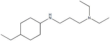 diethyl({3-[(4-ethylcyclohexyl)amino]propyl})amine 结构式