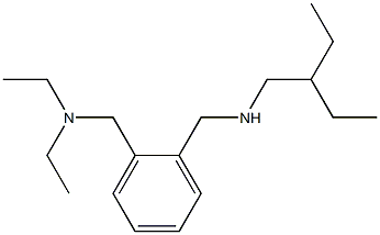 diethyl[(2-{[(2-ethylbutyl)amino]methyl}phenyl)methyl]amine 结构式