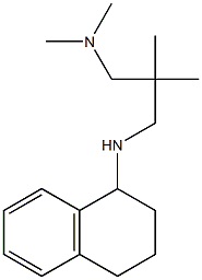 dimethyl({2-methyl-2-[(1,2,3,4-tetrahydronaphthalen-1-ylamino)methyl]propyl})amine 结构式