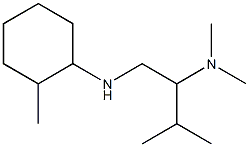 dimethyl({3-methyl-1-[(2-methylcyclohexyl)amino]butan-2-yl})amine 结构式