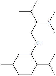 dimethyl(3-methyl-1-{[5-methyl-2-(propan-2-yl)cyclohexyl]amino}butan-2-yl)amine 结构式