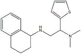 dimethyl[2-(1,2,3,4-tetrahydronaphthalen-1-ylamino)-1-(thiophen-2-yl)ethyl]amine 结构式