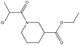 ethyl 1-(2-chloropropanoyl)piperidine-3-carboxylate 结构式